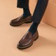 Leather Penny Loafers Brown Shoes For Men