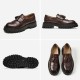 Platform Brogue Loafers Brown Shoes for Women