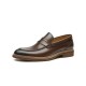 Retro Penny Loafers Brown Shoes for Men