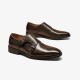 Cowhide Sleek Modern Brogues Monk Strap Oxfords Shoes For Men