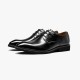 Full Grain Calfskin Leather Point Toe Formal Oxfords Black Shoes For Men.jpg