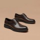 Full Grain Calfskin Leather Wide-Fit Cap Toe Oxfords Brown Shoes For Men