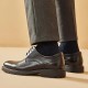 Full Grain Calfskin Leather Wide-Fit Cap Toe Oxfords Brown Shoes For Men