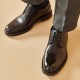 Full Grain Calfskin Leather Wide-Fit Cap Toe Oxfords Brown Shoes For Men