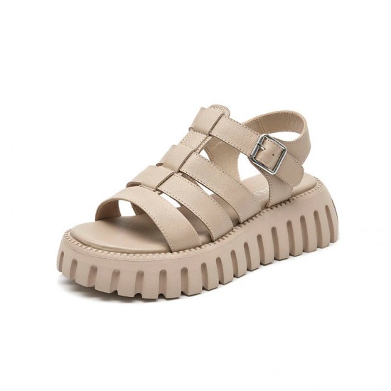 WMNS Tonal Chunky Gladiator Beige Sandals