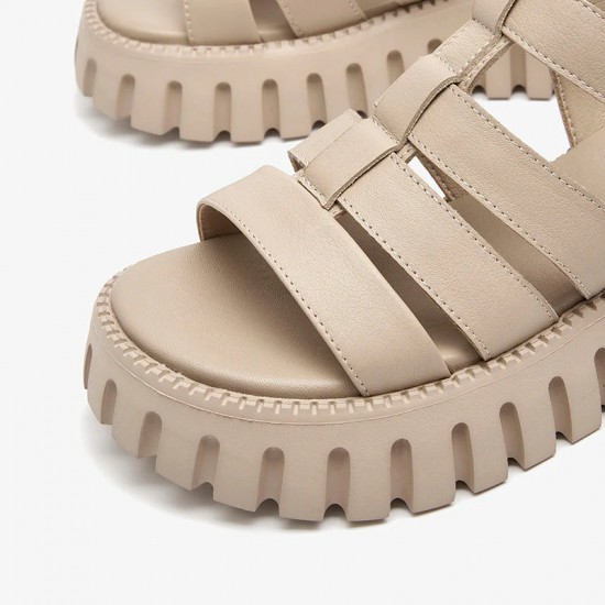 WMNS Tonal Chunky Gladiator Beige Sandals