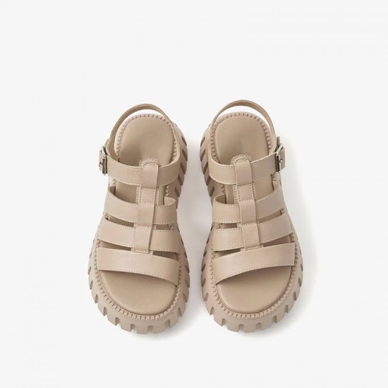 WMNS Tonal Chunky Gladiator Beige Sandals