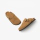 Cow Suede Flats Leisure Slip-on Brown Sandals for Women