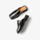 Leather Muler Penny Loafer Black Slipper For Women