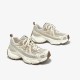 Breathable Mesh Chunky Grey Beige Sneakers for Women