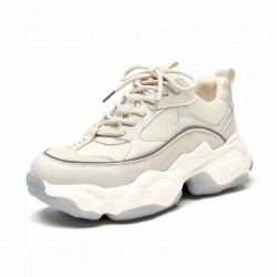 Casual Beige Sneakers for Women